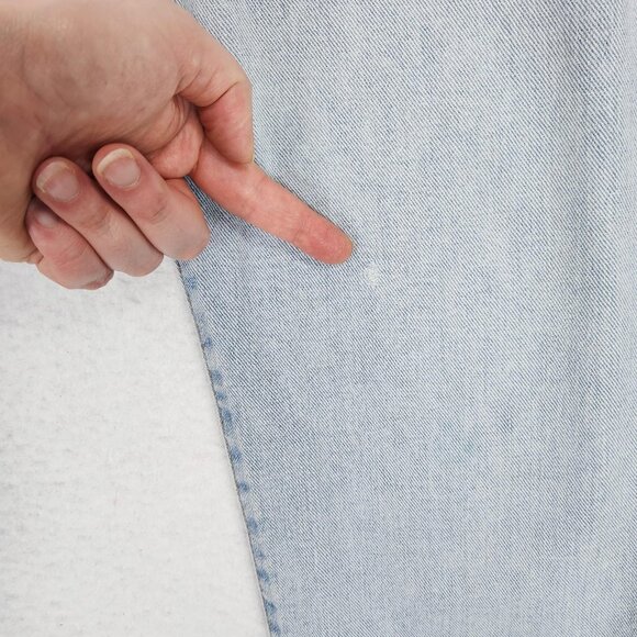 Banana Republic Jeans Men 31x32 Blue Light Wash Relaxed Button Fly Made in Italy - Picture 5 of 16